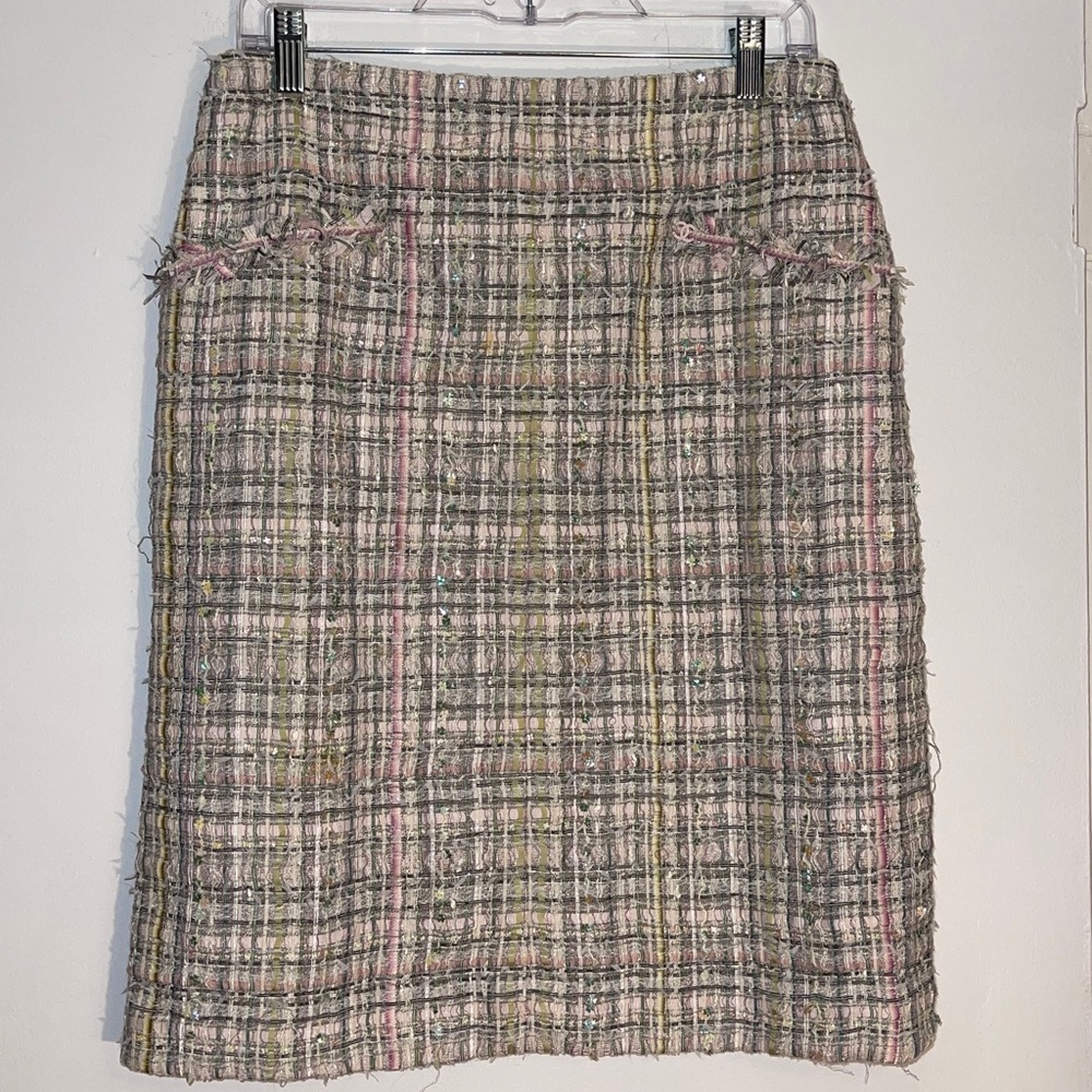 Chanel multicolor fringe tweed skirt the 2005 Spring collection 42